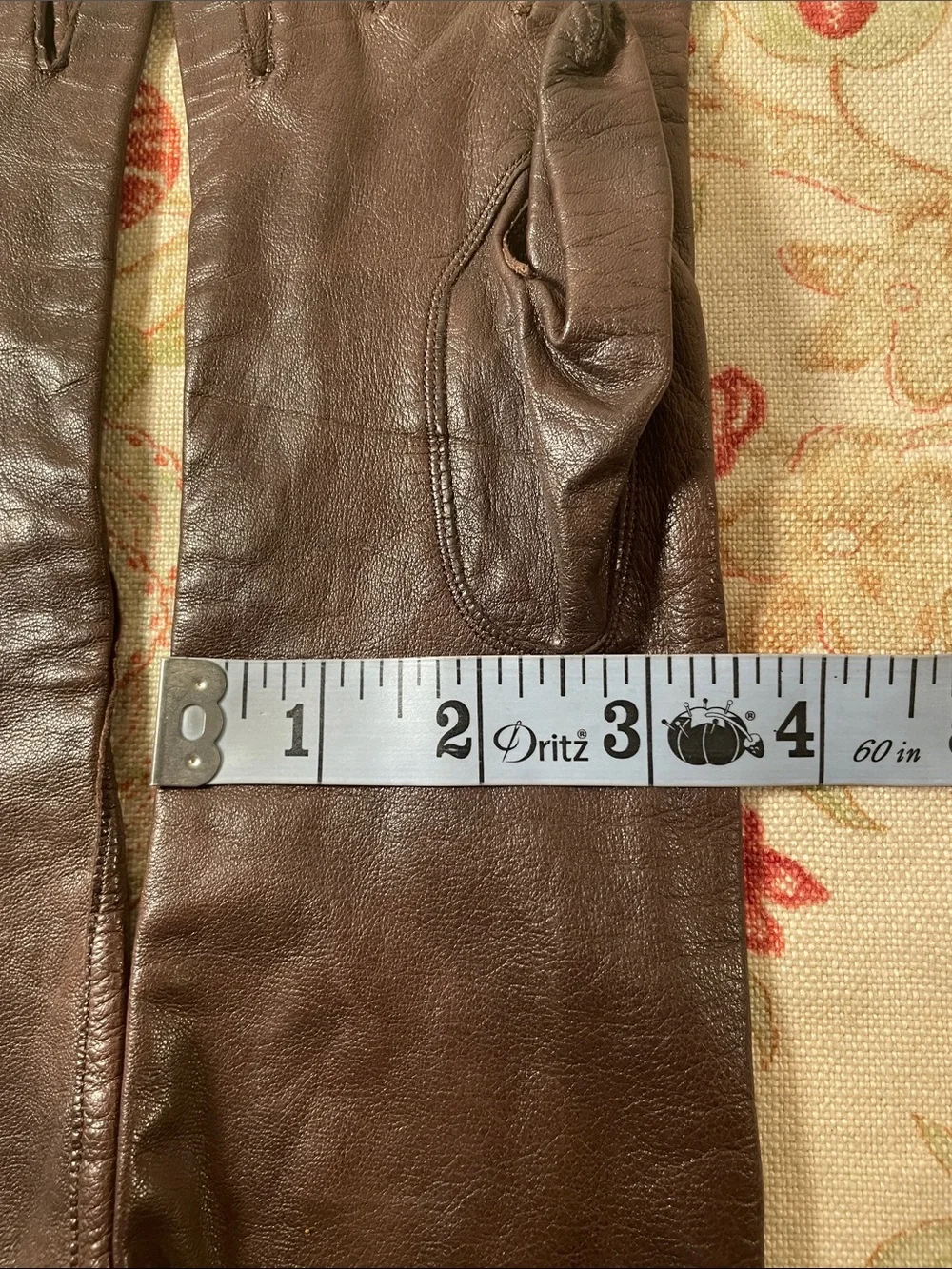 Lord & Taylor Long Brown Leather Gloves Vintage from 50-60’s